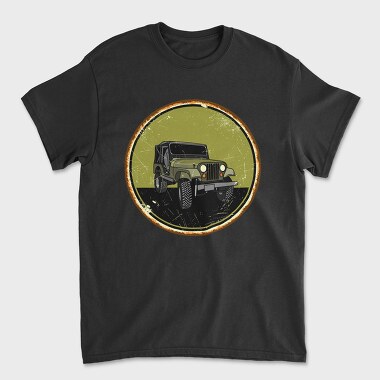 Jeep Adventure Emblem, Tricou Barbati (Unisex)