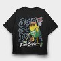 Just Cool Dog, Tricou Oversize Barbati (Unisex)