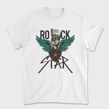 Rockstar Wings, Tricou Barbati (Unisex)