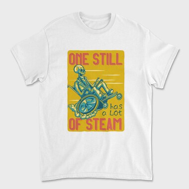 Skeleton Steam Ride, Tricou Barbati (Unisex)
