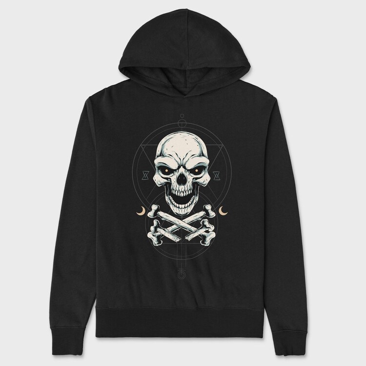 Skull Moon Ritual, Hanorac Oversize Barbati (Unisex)