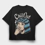 Smoke Out Girl, Tricou Oversize Barbati (Unisex)