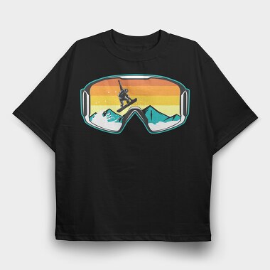Snowboard Goggles, Tricou Oversize Barbati (Unisex)