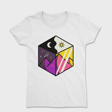 Solar Eclipse Cube, Tricou Femei
