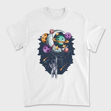 Space Bowling Astronaut, Tricou Barbati (Unisex)