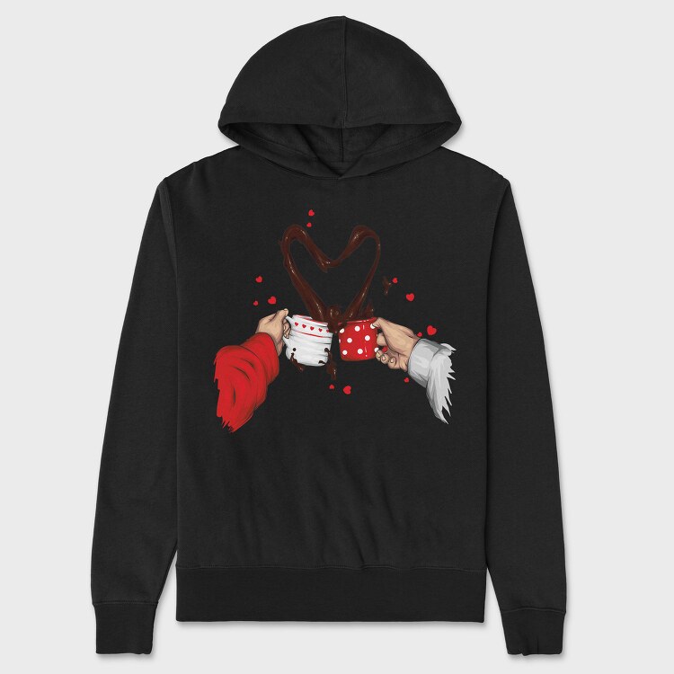 Chocolate Love Splash, Hanorac Oversize Barbati (Unisex)