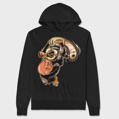 Diving Monkey, Hanorac Oversize Barbati (Unisex)