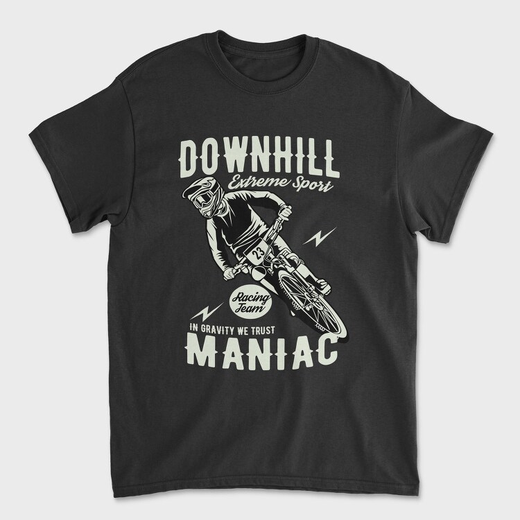 Downhill Racing Maniac, Tricou Barbati (Unisex)