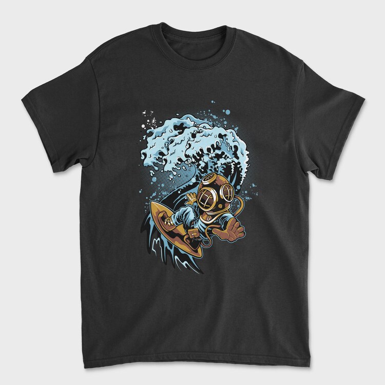 Diving Wave Splash, Tricou Barbati (Unisex)