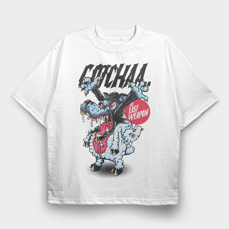 Last Weapon Howl, Tricou Oversize Barbati (Unisex)