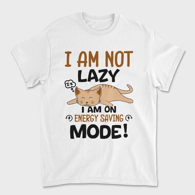 Lazy Cat Energy Saver, Tricou Barbati (Unisex)