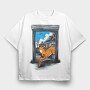 Leaping Deer House, Tricou Oversize Barbati (Unisex)