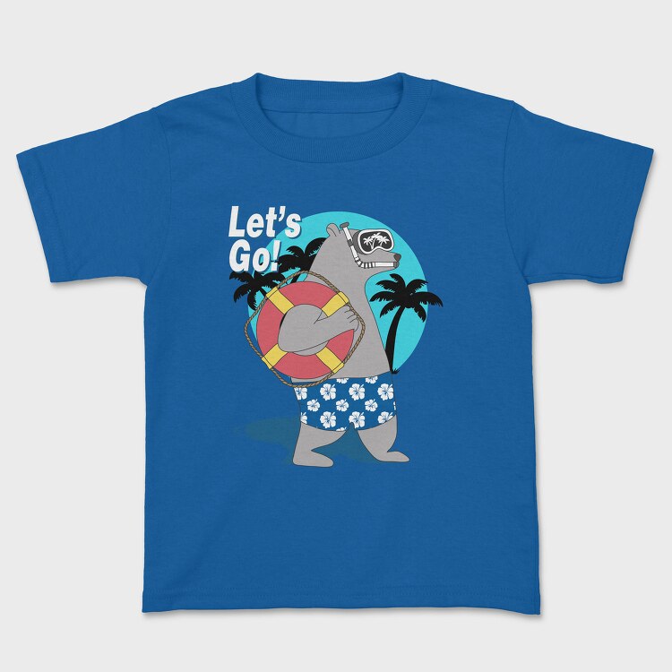 Lets Go Snorkel Bear, Tricou Copii