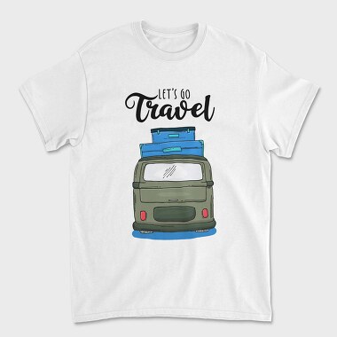 Lets Go Travel Bus, Tricou Barbati (Unisex)