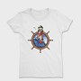 Lighthouse Storm Ship Wheel, Tricou Femei