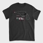Lips And Revolver, Tricou Barbati (Unisex)