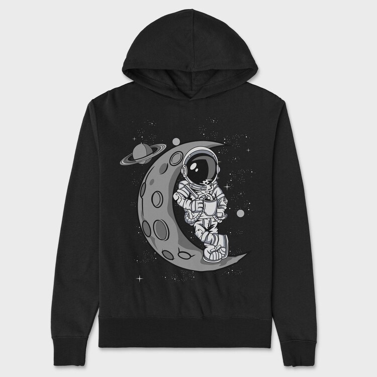 Moonwalk Astronaut, Hanorac Oversize Barbati (Unisex)