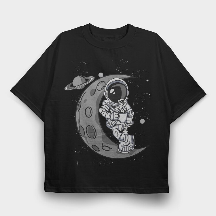 Moonwalk Astronaut, Tricou Oversize Barbati (Unisex)
