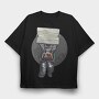 Space Explorer Sign, Tricou Oversize Barbati (Unisex)