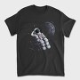 Space Moon Astronaut, Tricou Barbati (Unisex)
