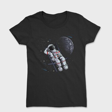 Space Moon Astronaut, Tricou Femei