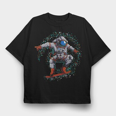 Space Skater 2, Tricou Oversize Barbati (Unisex)