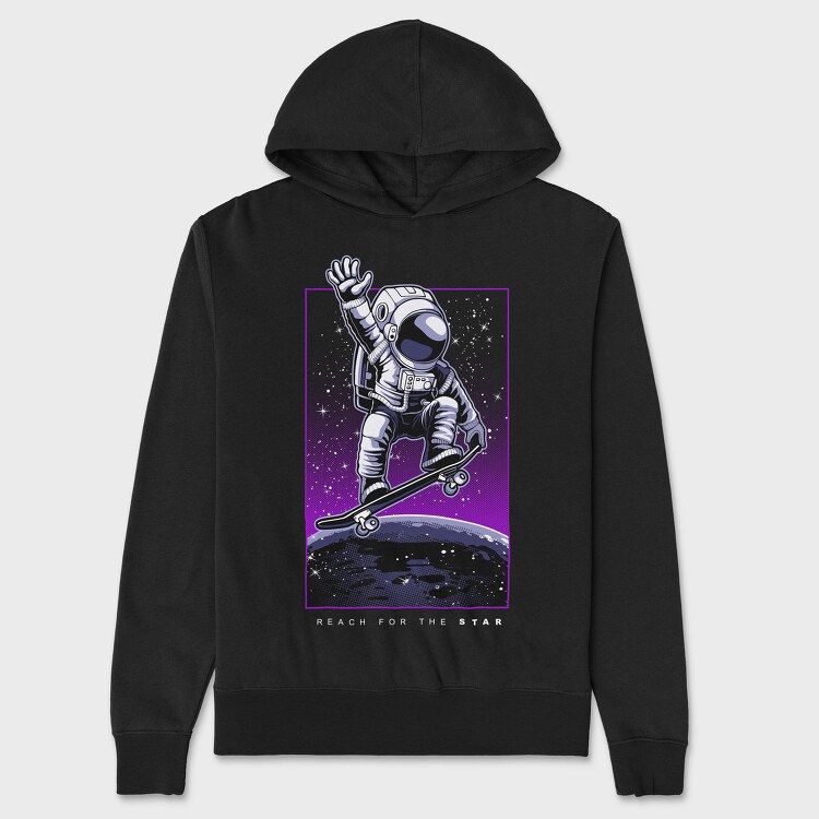 Space Skater, Hanorac Oversize Barbati (Unisex)