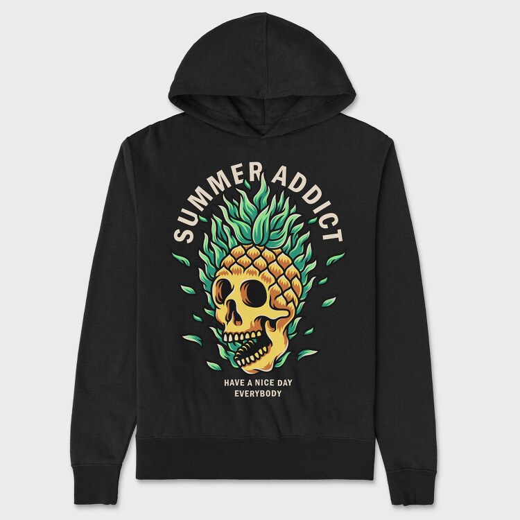 Summer Skull Paradise, Hanorac Oversize Barbati (Unisex)