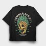 Summer Skull Paradise, Tricou Oversize Barbati (Unisex)