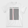 Im Different Red Line, Tricou Barbati (Unisex)
