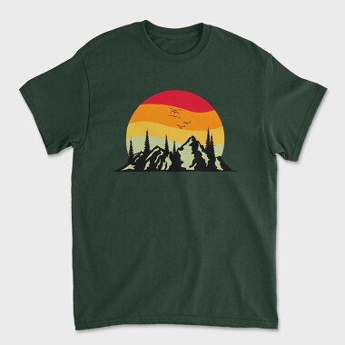 Mountain Sunset, Tricou Barbati (Unisex)