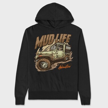 Mud Life Adventure, Hanorac Oversize Barbati (Unisex)