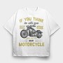 Motorcycle Ride Now, Tricou Oversize Barbati (Unisex)