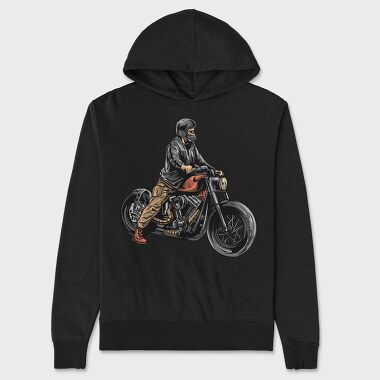 Motorcycle Rider, Hanorac Oversize Barbati (Unisex)