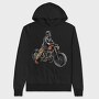Motorcycle Rider, Hanorac Oversize Barbati (Unisex)