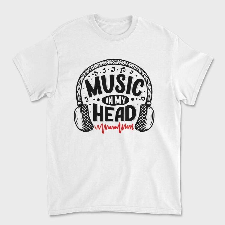Music In My Head, Tricou Barbati (Unisex)