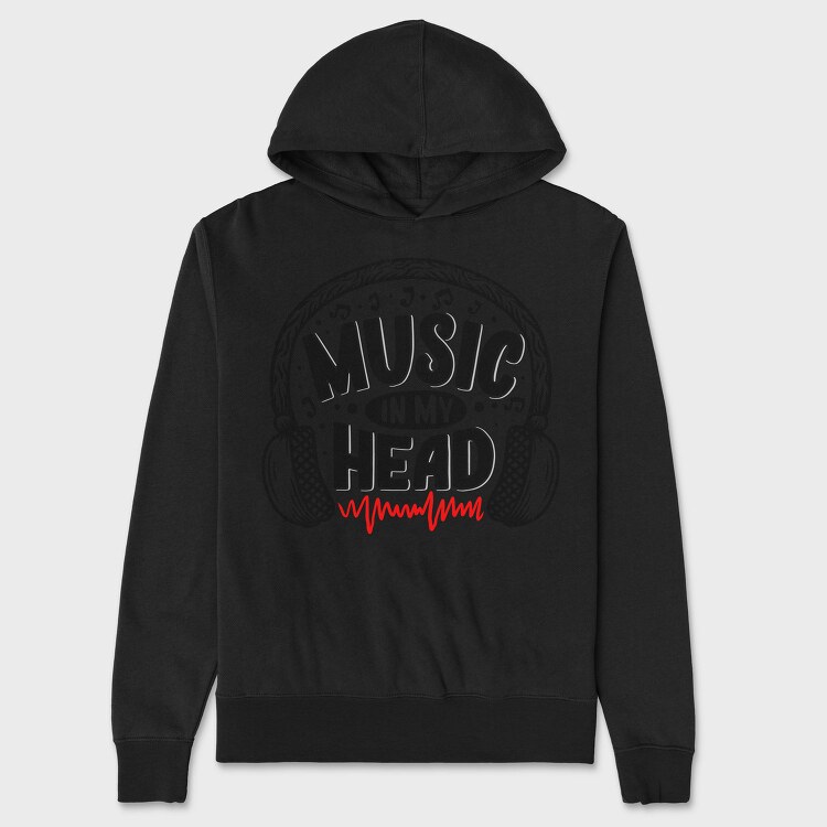 Music In My Head, Hanorac Oversize Barbati (Unisex)