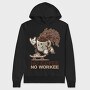 No Coffee No Work, Hanorac Oversize Barbati (Unisex)