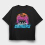 Retro Beach Gamers, Tricou Oversize Barbati (Unisex)
