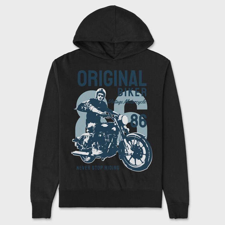 Original Biker 86, Hanorac Oversize Barbati (Unisex)