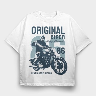 Original Biker 86, Tricou Oversize Barbati (Unisex)