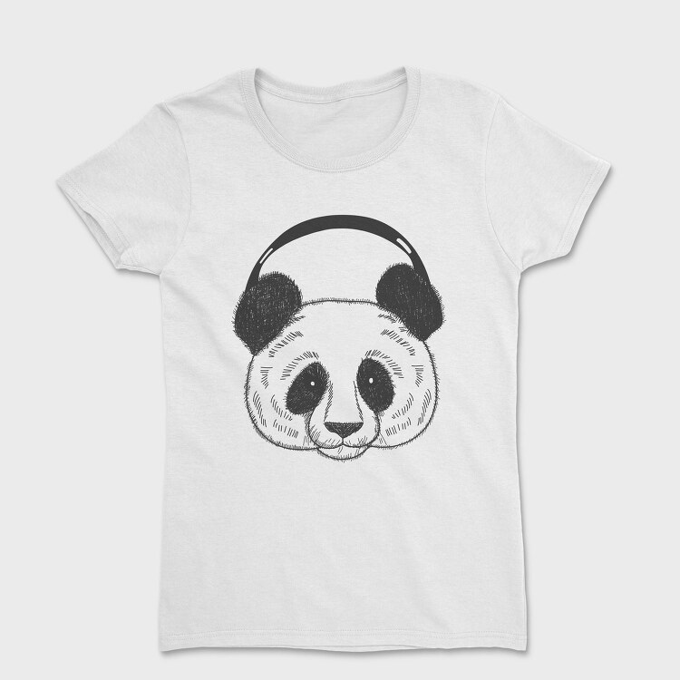 Panda Headphones, Tricou Femei