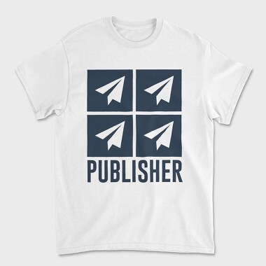 Paper Plane Publisher, Tricou Barbati (Unisex)