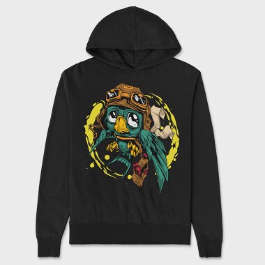 Pilot Parrot, Hanorac Oversize Barbati (Unisex)