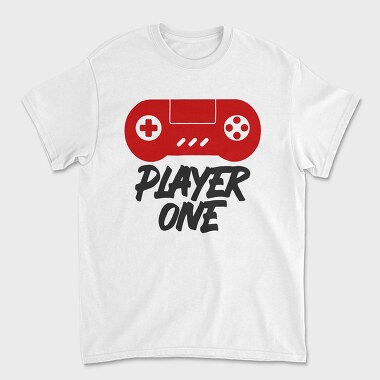 Player One Gamepad, Tricou Barbati (Unisex)