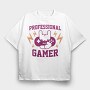 Professional Gamer Controller, Tricou Oversize Barbati (Unisex)