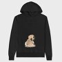 Pug Just Another Day, Hanorac Oversize Barbati (Unisex)