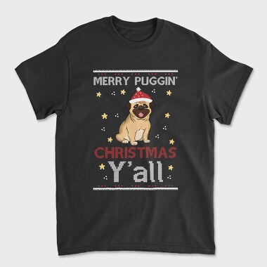 Pugmas Festive, Tricou Barbati (Unisex)