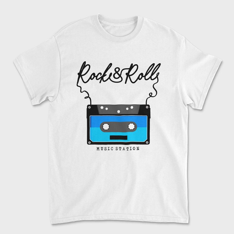 Rock And Roll Cassette, Tricou Barbati (Unisex)
