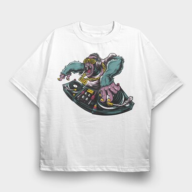 Rock Monkey Mix, Tricou Oversize Barbati (Unisex)